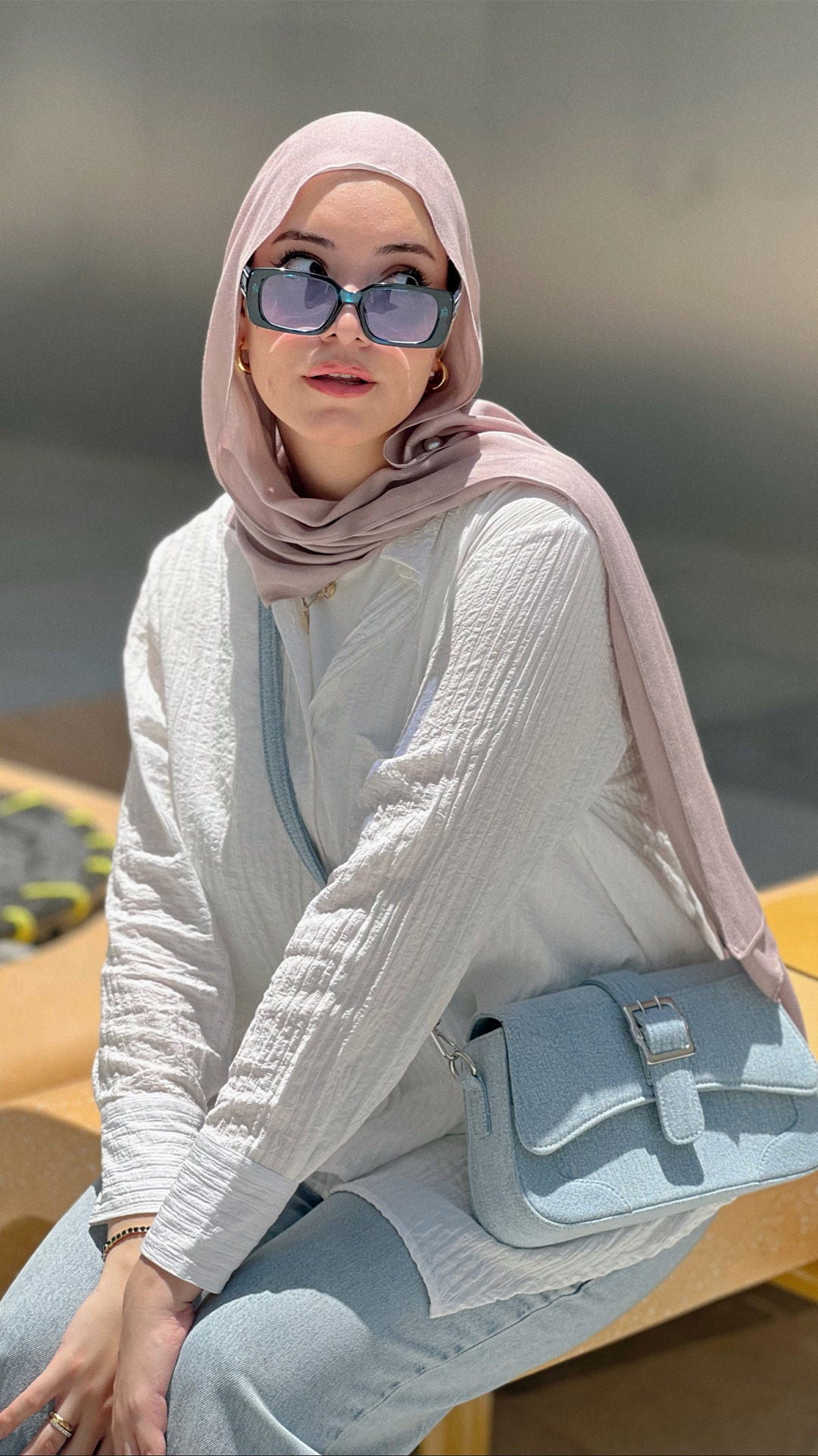 The wanderlust bag - light denim