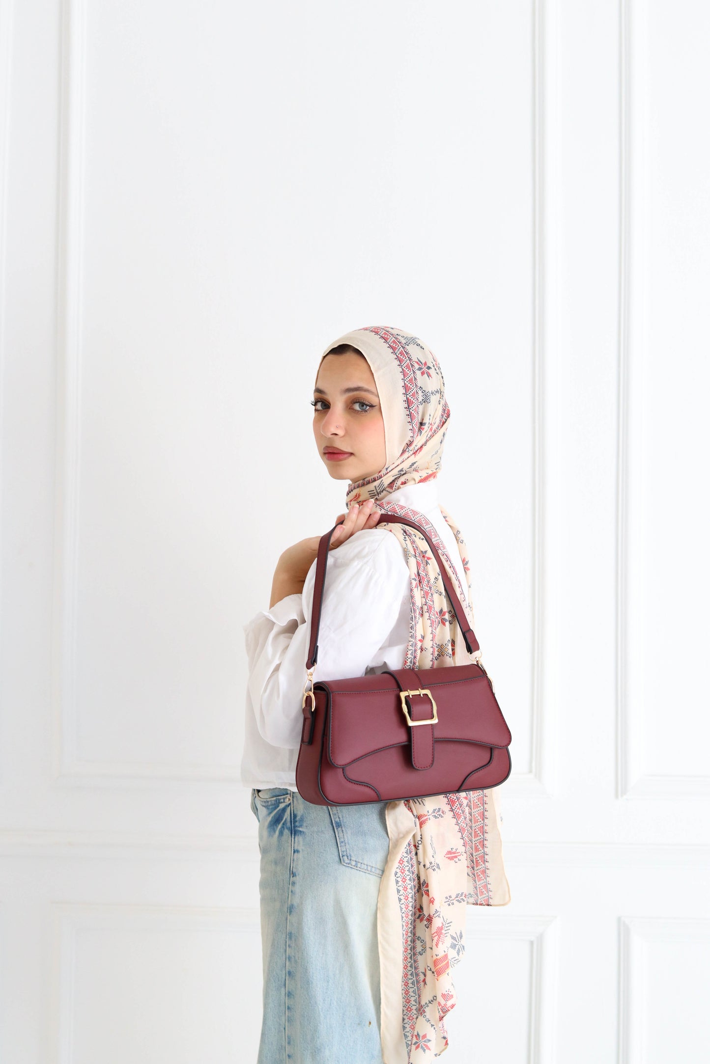 The wanderlust bag - Burgundy