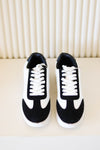 Street Racer Sneakers - Black x White