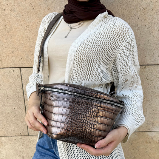 The joker fannypack - Brown Metallic