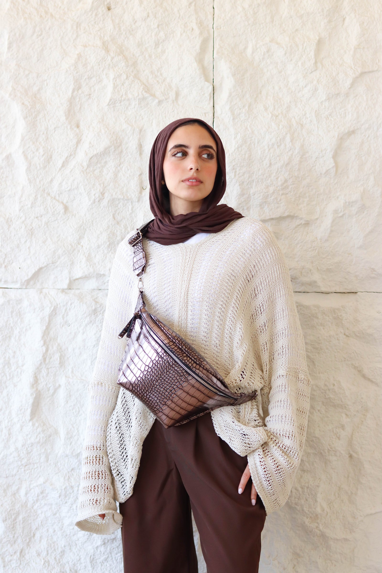 The joker fannypack - Brown Metallic