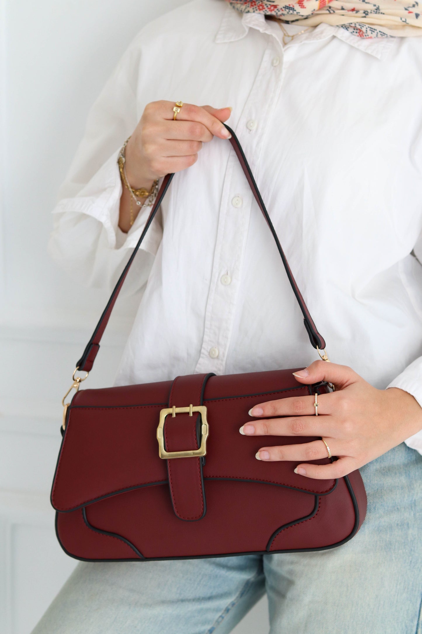 The wanderlust bag - Burgundy