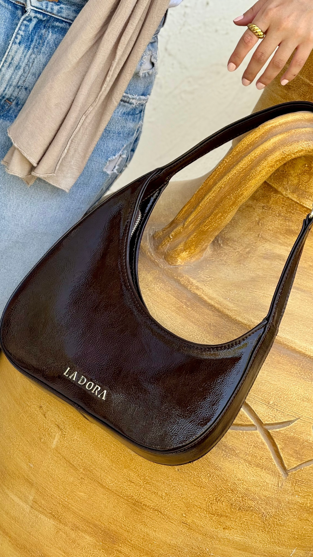 Chic Aura Bag - Dark chocolate