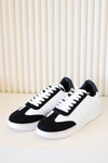 Street Racer Sneakers - Black x White