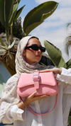 The wanderlust bag - powder pink