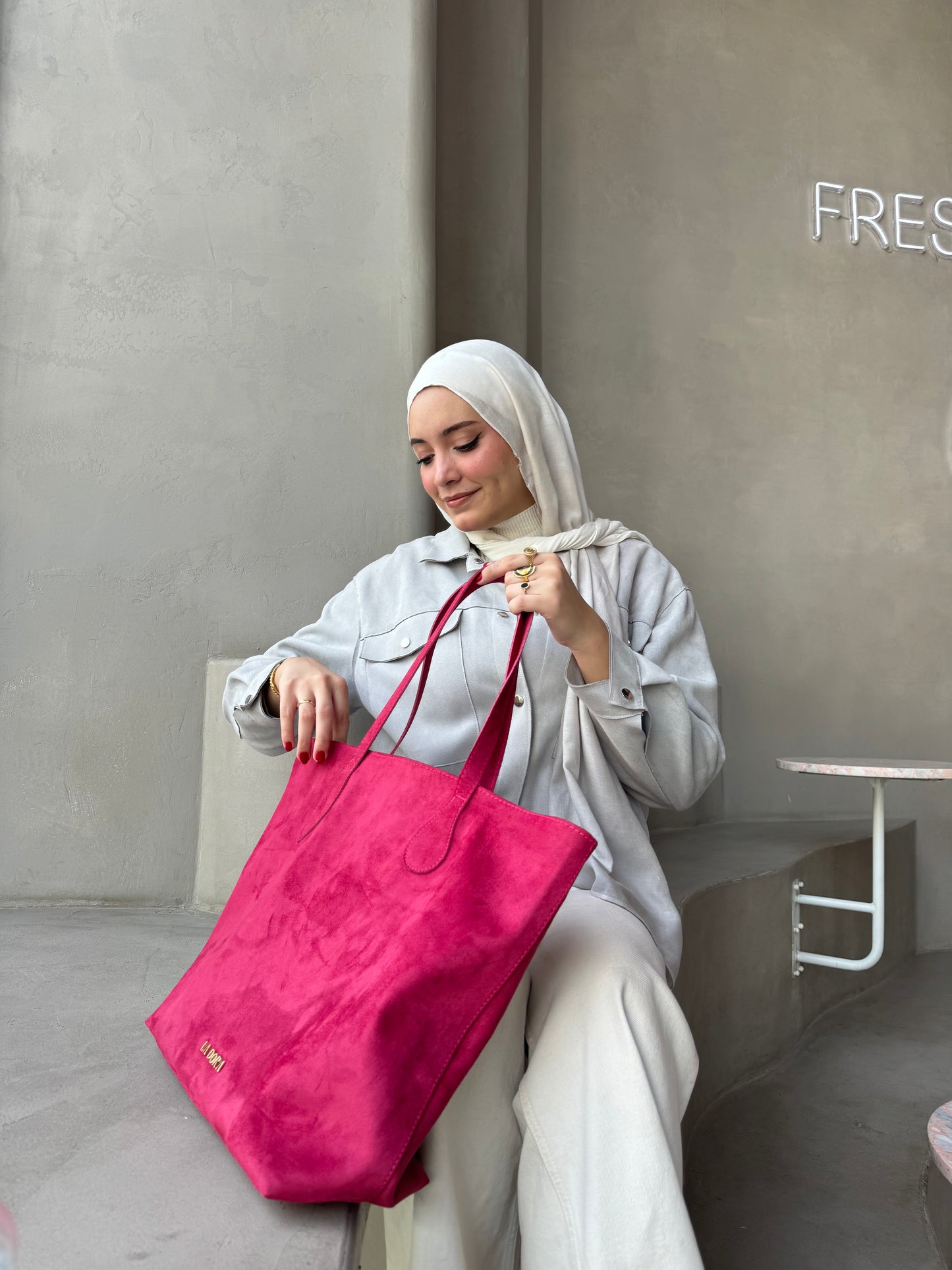 Desert Dream Tote Bag - Fuchsia