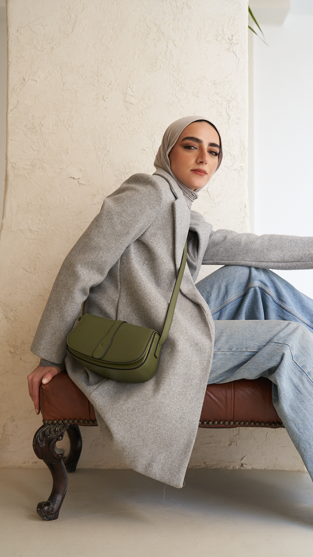 The Minimal crossbody bag - Olive