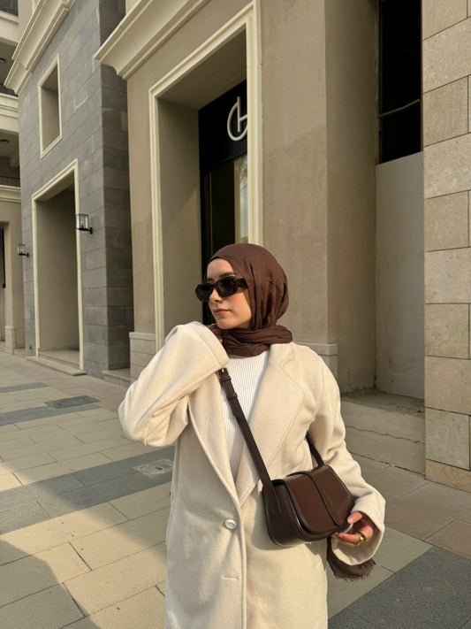 The Minimal Crossbody - dark chocolate
