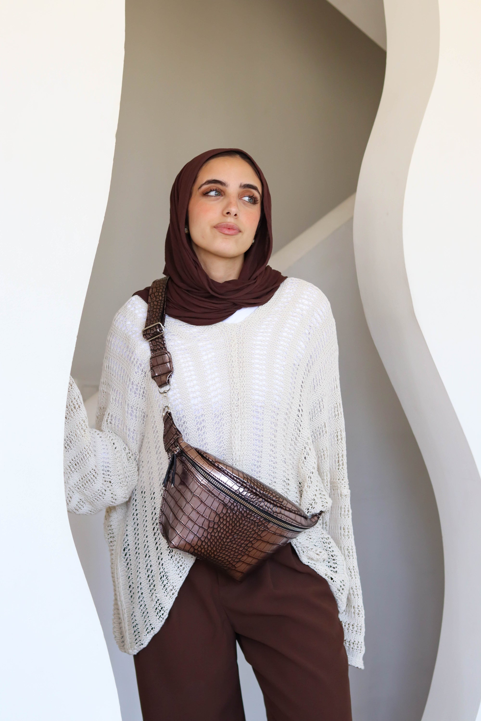 The joker fannypack - Brown Metallic