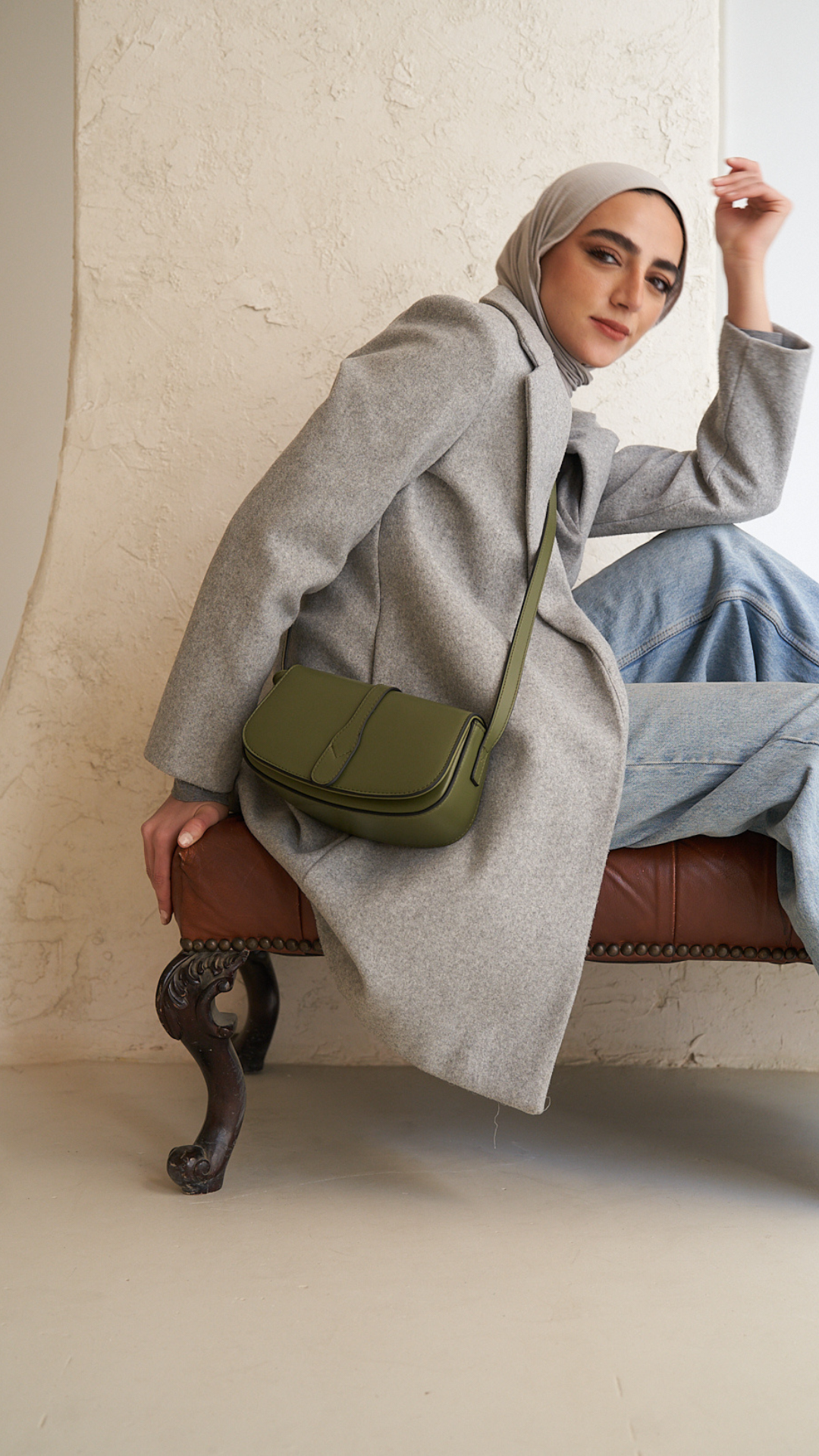 The Minimal crossbody bag - Olive