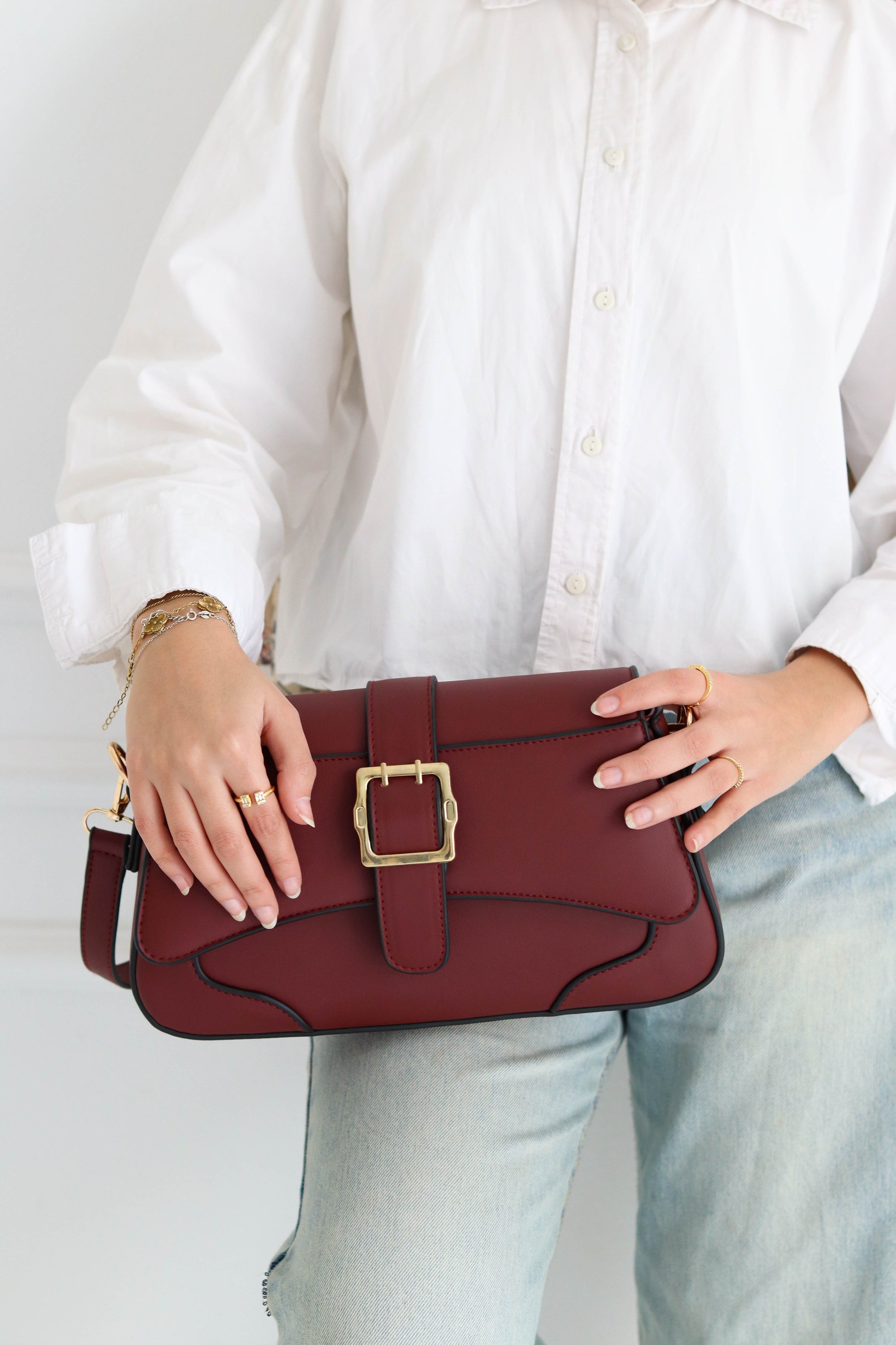 The wanderlust bag - Burgundy