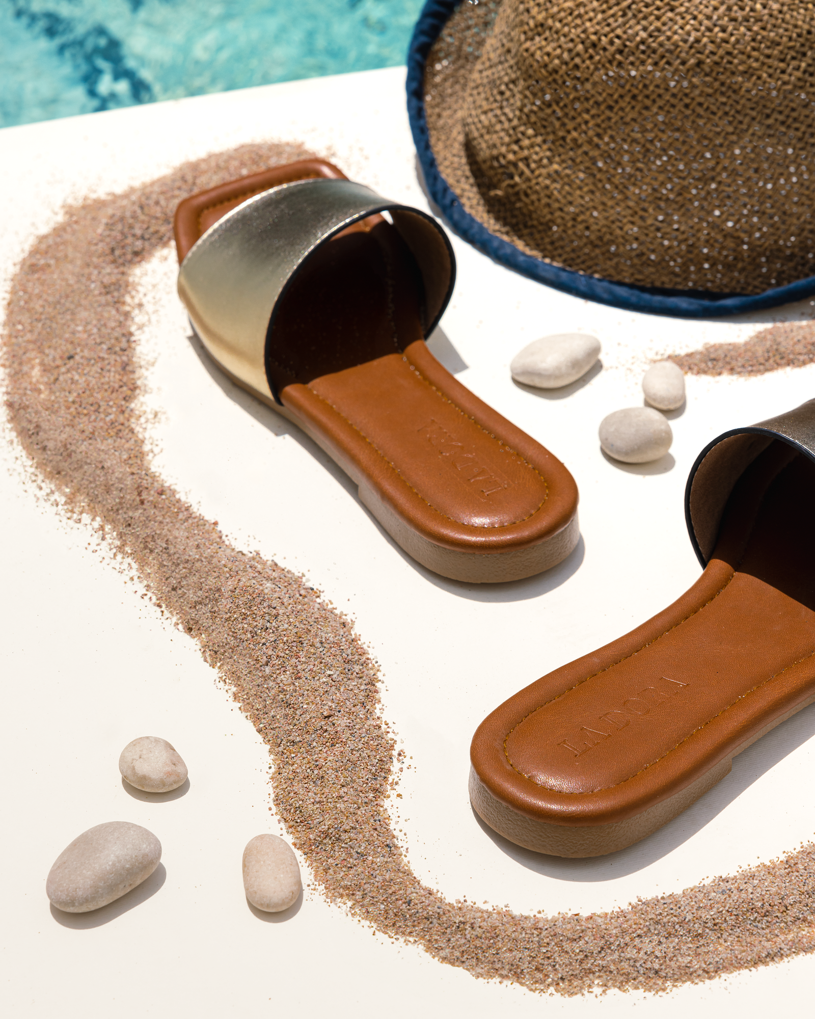 Beachy bliss slipper - gold