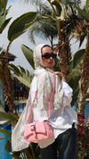 The wanderlust bag - powder pink
