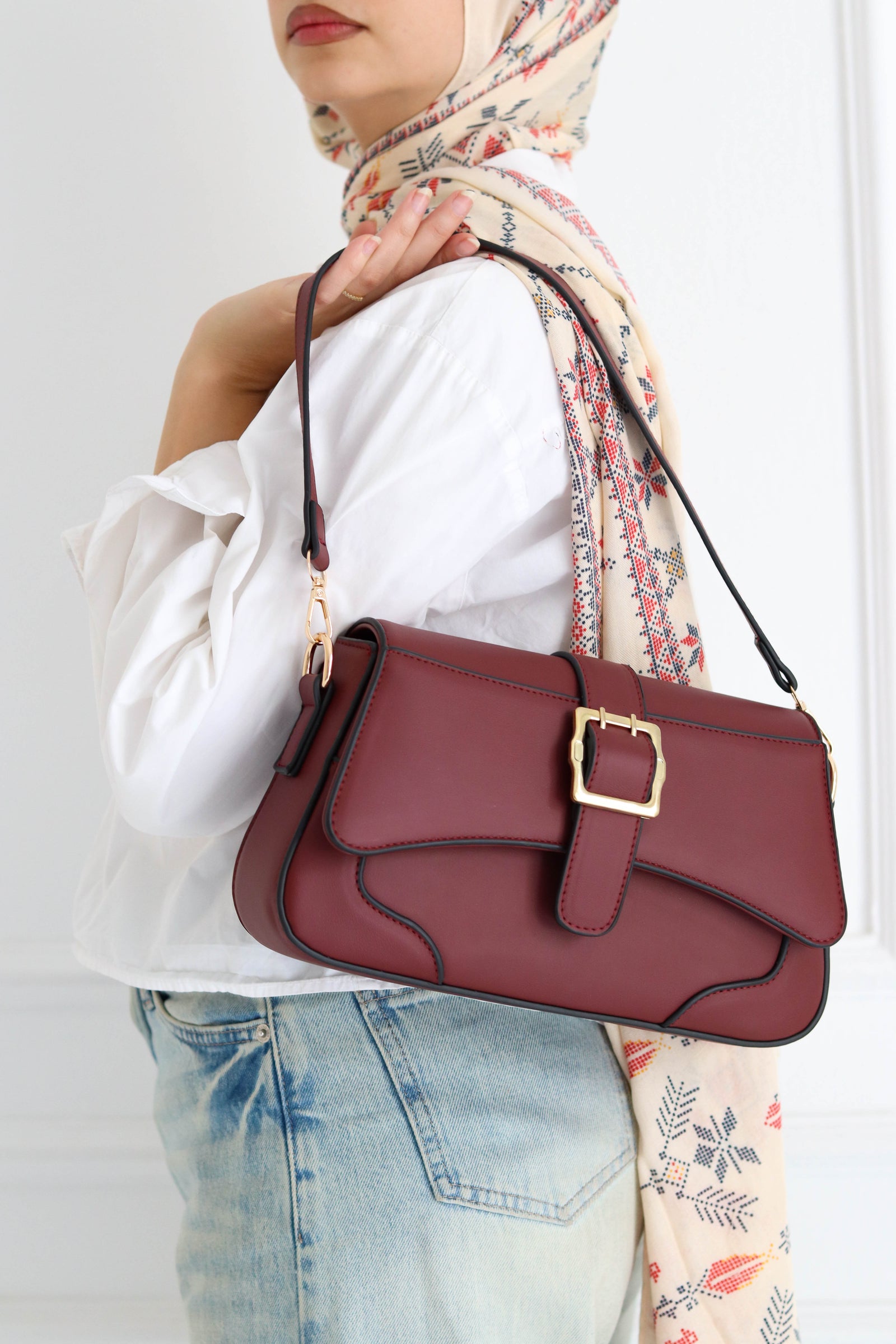 The wanderlust bag - Burgundy