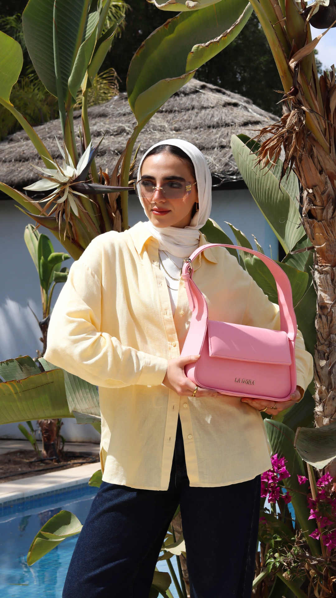 The classic carry bag - powder pink