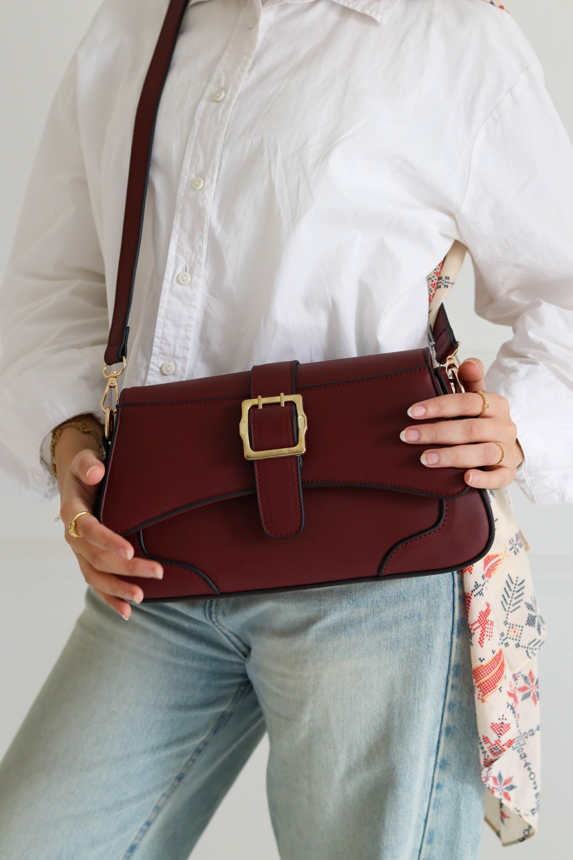 The wanderlust bag - Burgundy