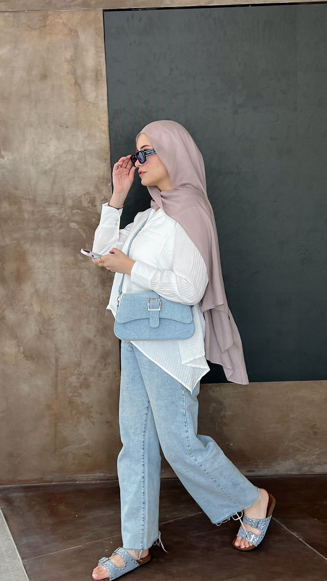 The wanderlust bag - light denim